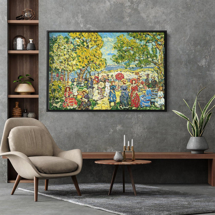 Landscape with Figures by Maurice Prendergast - Canvas Artwork