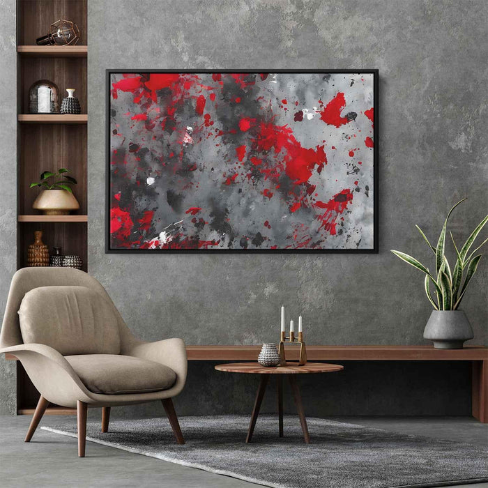 Red Abstract Splatter #102 - Kanvah