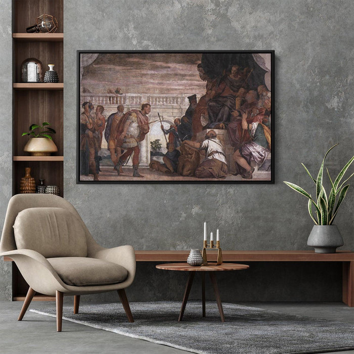 St Sebastian Reproving Diocletian by Paolo Veronese - Canvas Artwork