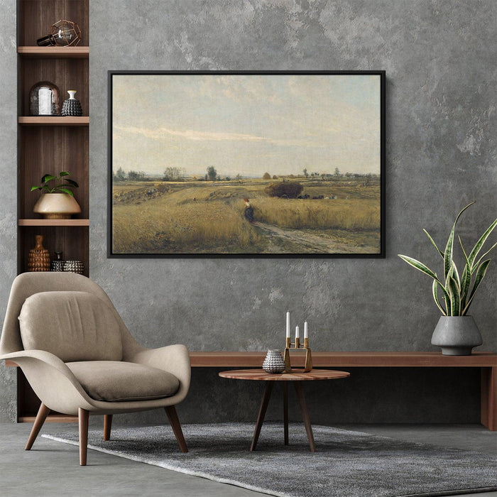 The Harvest by Charles-Francois Daubigny - Canvas Artwork