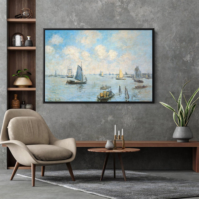 The Sea at Amsterdam by Claude Monet - Canvas Artwork