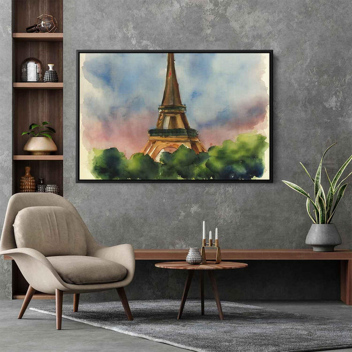 Watercolor Eiffel Tower #102 - Kanvah