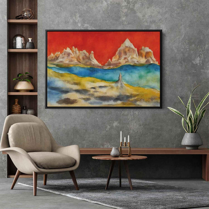 Watercolor Hoodoo formations #121 - Kanvah