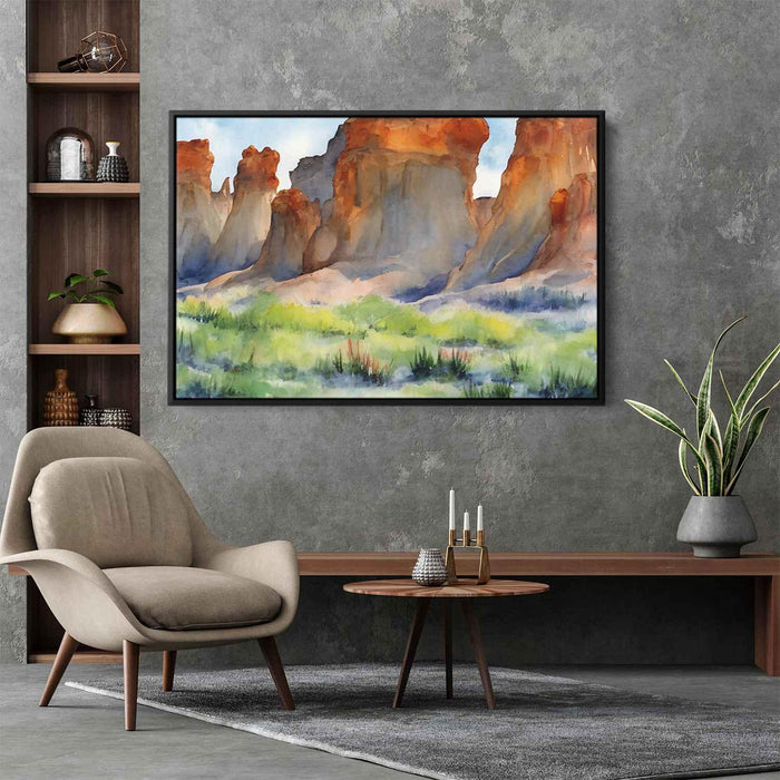 Watercolor Hoodoo formations #132 - Kanvah