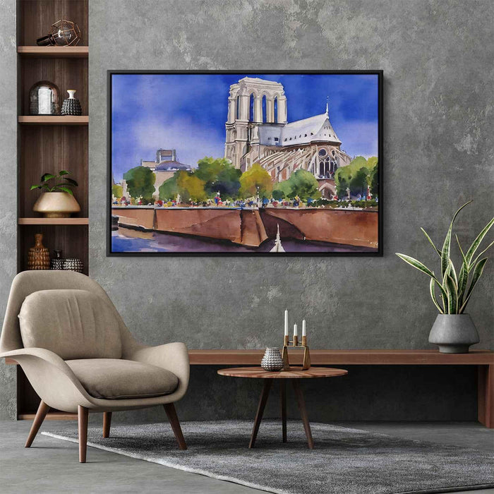 Watercolor Notre Dame Cathedral #101 - Kanvah