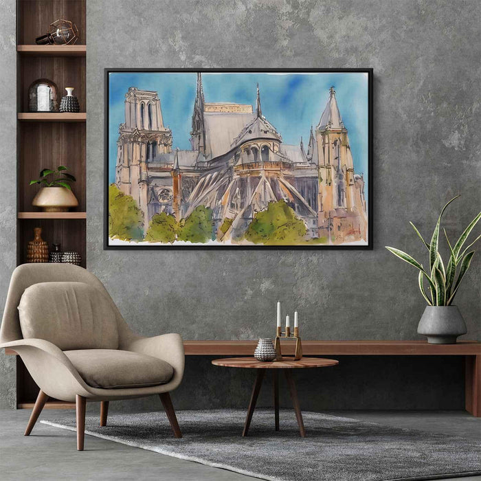 Watercolor Notre Dame Cathedral #121 - Kanvah