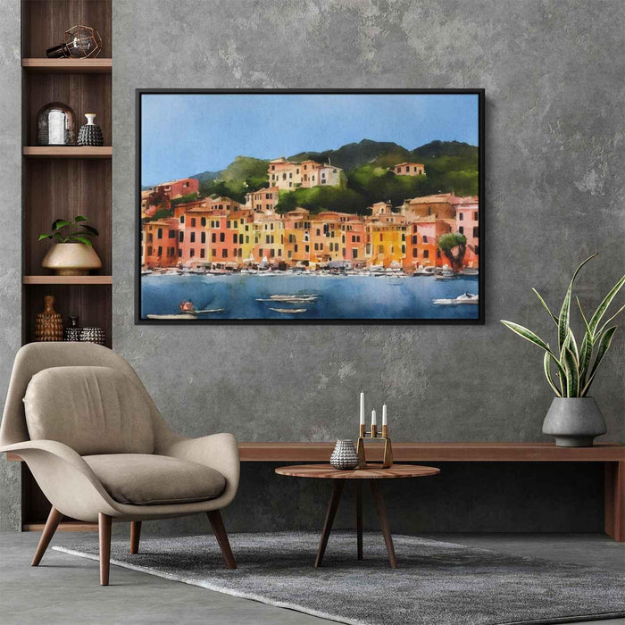 Watercolor Portofino #132 - Kanvah