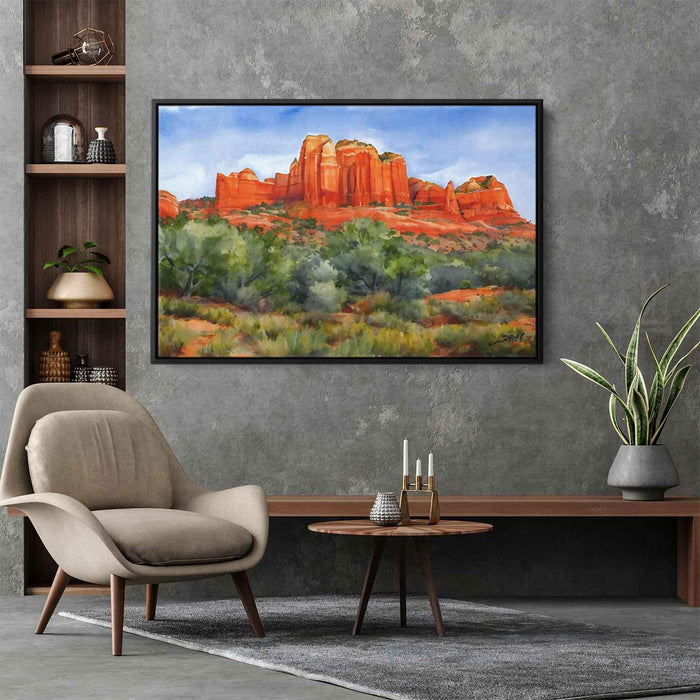 Watercolor Sedona Red Rocks #102 - Kanvah