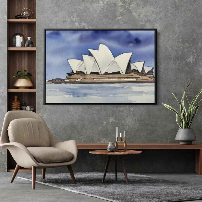 Watercolor Sydney Opera House #130 - Kanvah