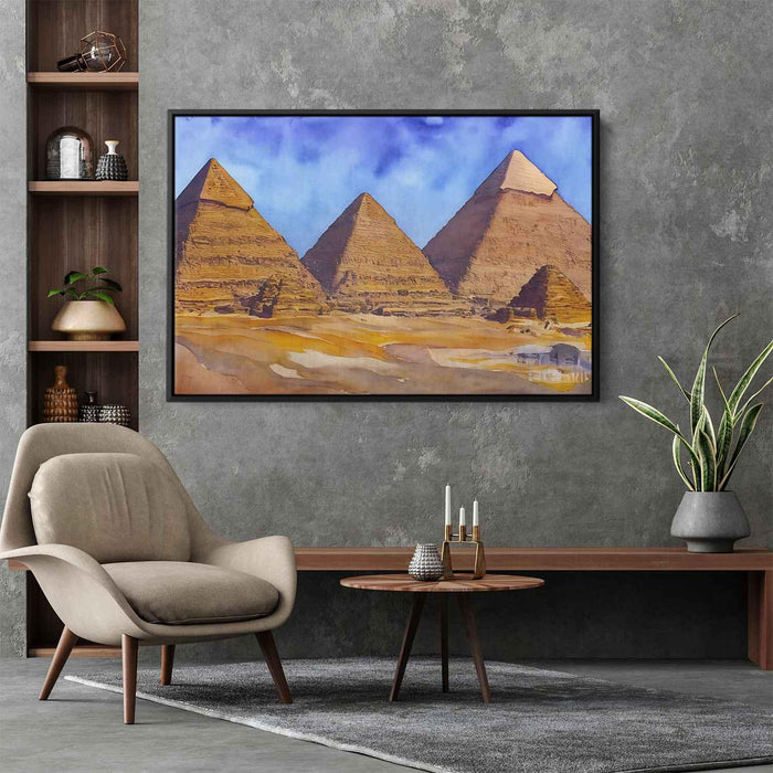 Watercolor Pyramids of Giza #130 - Kanvah