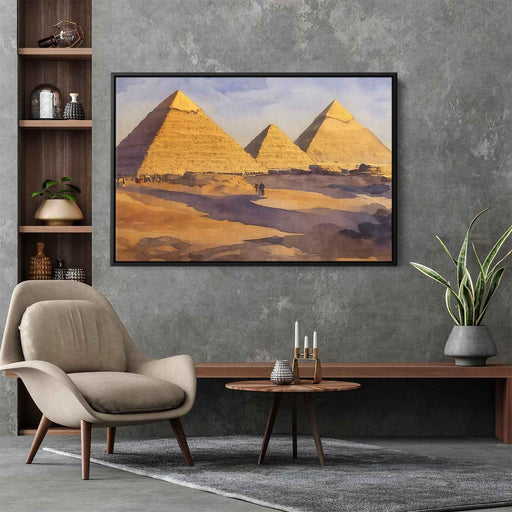 Watercolor Pyramids of Giza #131 - Kanvah