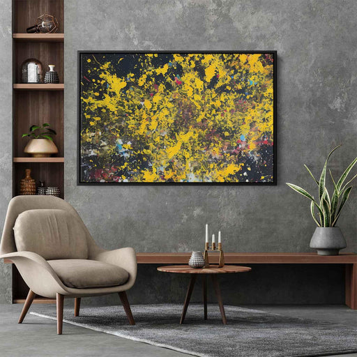 Yellow Abstract Splatter #102 - Kanvah