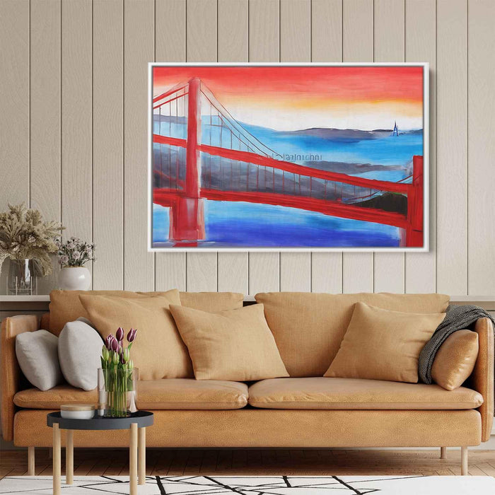 Abstract Golden Gate Bridge #103 - Kanvah