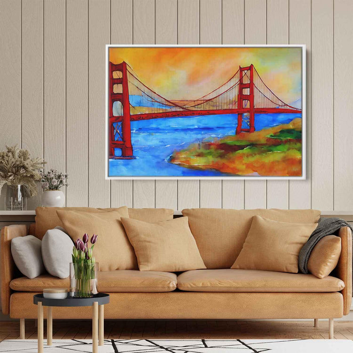 Abstract Golden Gate Bridge #107 - Kanvah