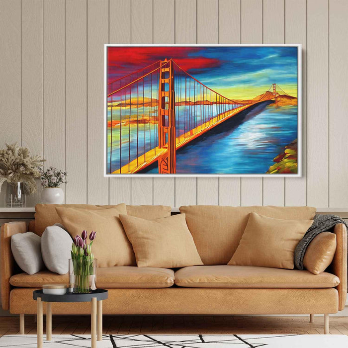 Abstract Golden Gate Bridge #114 - Kanvah