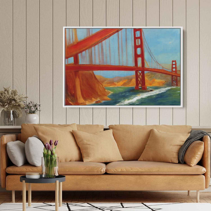 Abstract Golden Gate Bridge #133 - Kanvah