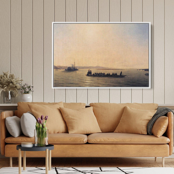 Alexander II Crossing the Danube by Ivan Aivazovsky - Canvas Artwork