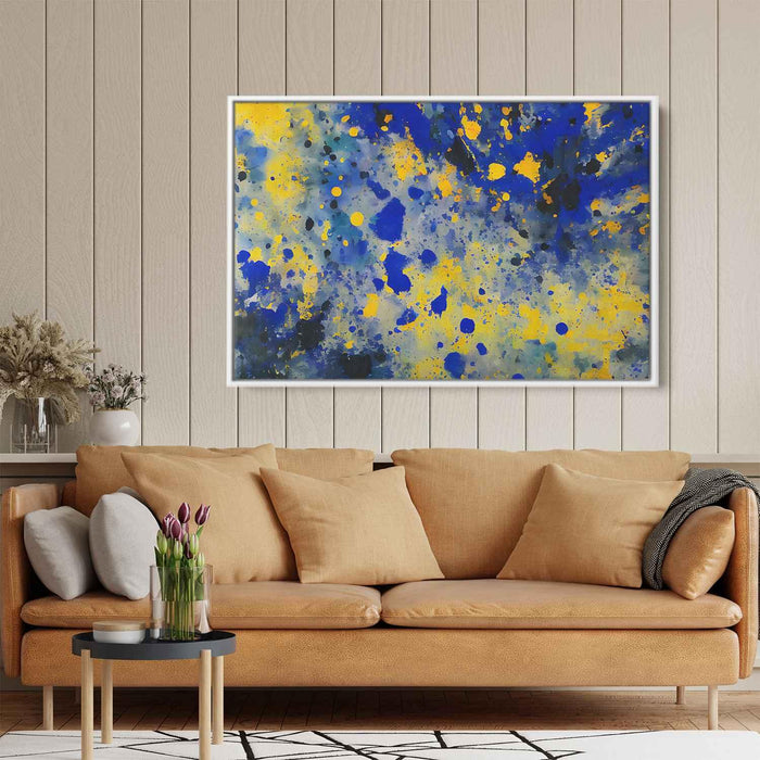 Blue Abstract Splatter #133 - Kanvah