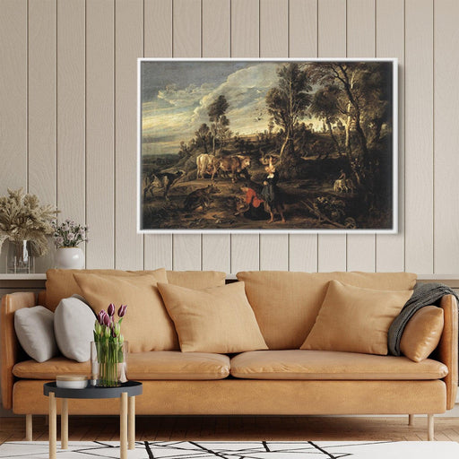 Farm at Laken by Peter Paul Rubens - Canvas Artwork