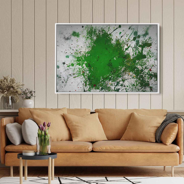 Green Abstract Splatter #124 - Kanvah