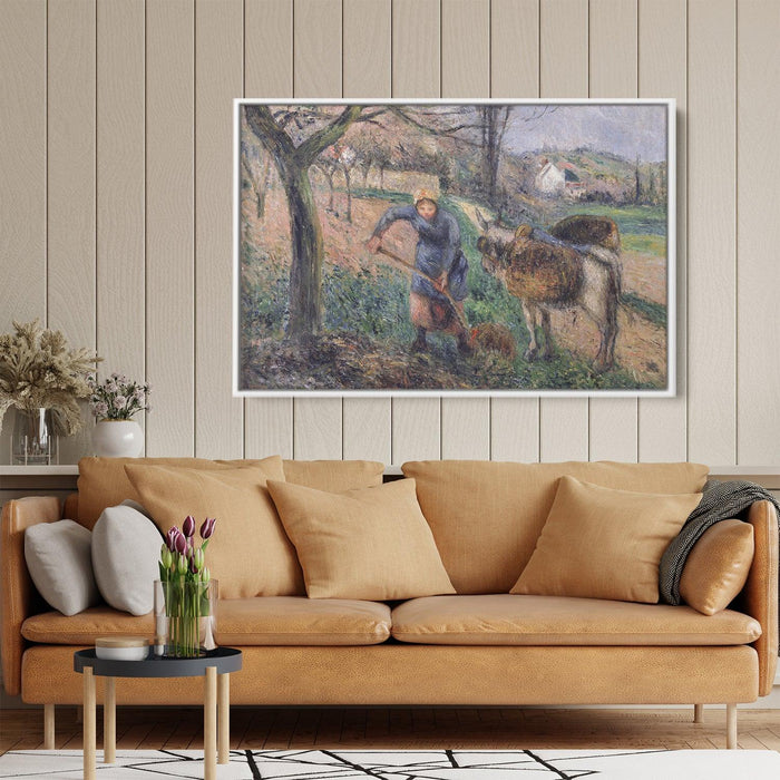 Landscape with a Donkey by Camille Pissarro - Canvas Artwork