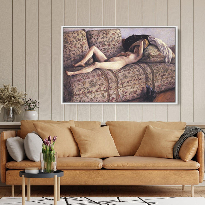 Nude on a Couch by Gustave Caillebotte - Canvas Artwork