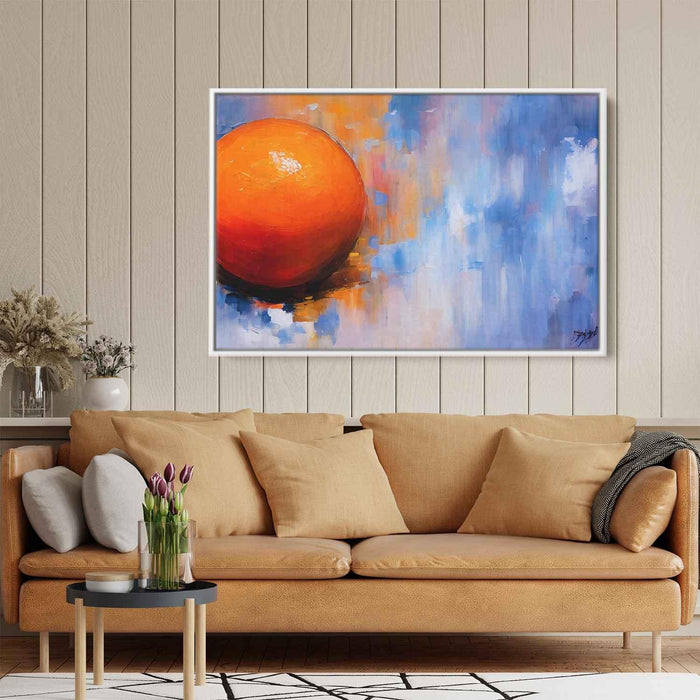 Orange Abstract Print #107 - Kanvah