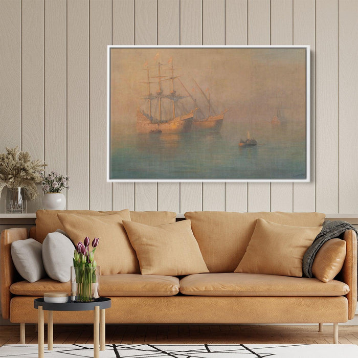 Ships of Columbus by Ivan Aivazovsky - Canvas Artwork