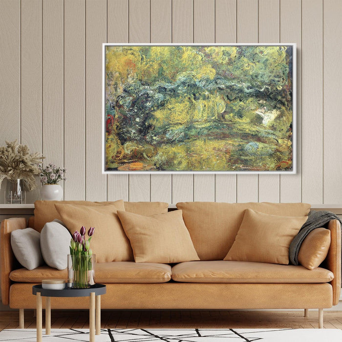 The Japanis Bridge (Footbridge over the Water-Lily Pond) by Claude Monet - Canvas Artwork