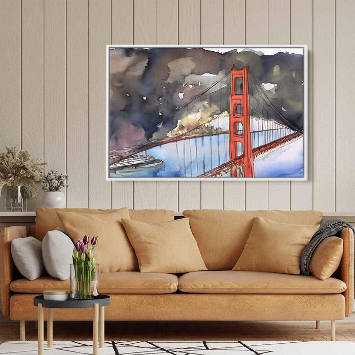 Watercolor Golden Gate Bridge #136 - Kanvah