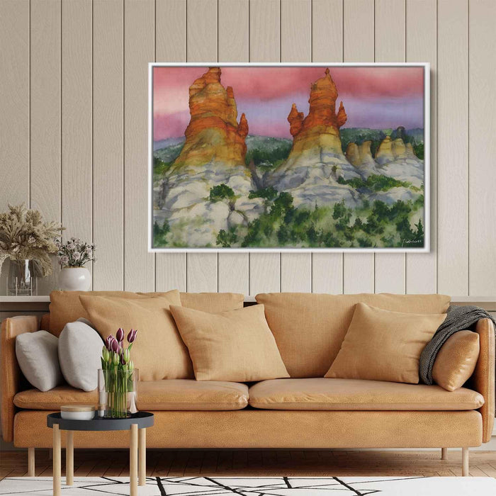 Watercolor Hoodoo formations #124 - Kanvah