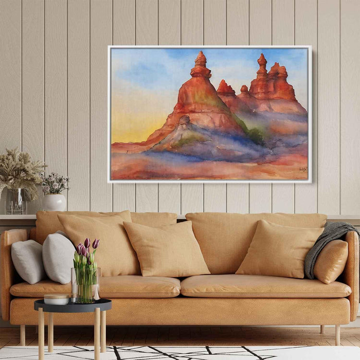 Watercolor Hoodoo formations #133 - Kanvah