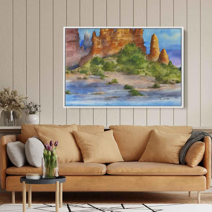 Watercolor Hoodoo formations #134 - Kanvah