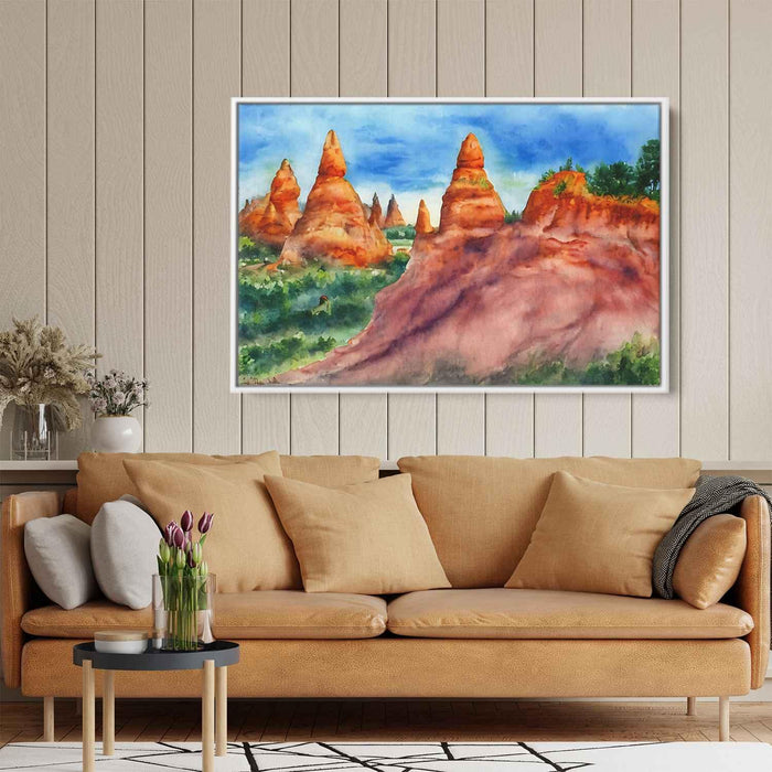 Watercolor Hoodoo formations #140 - Kanvah