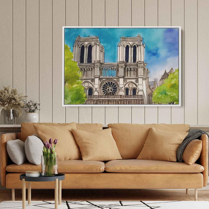 Watercolor Notre Dame Cathedral #126 - Kanvah