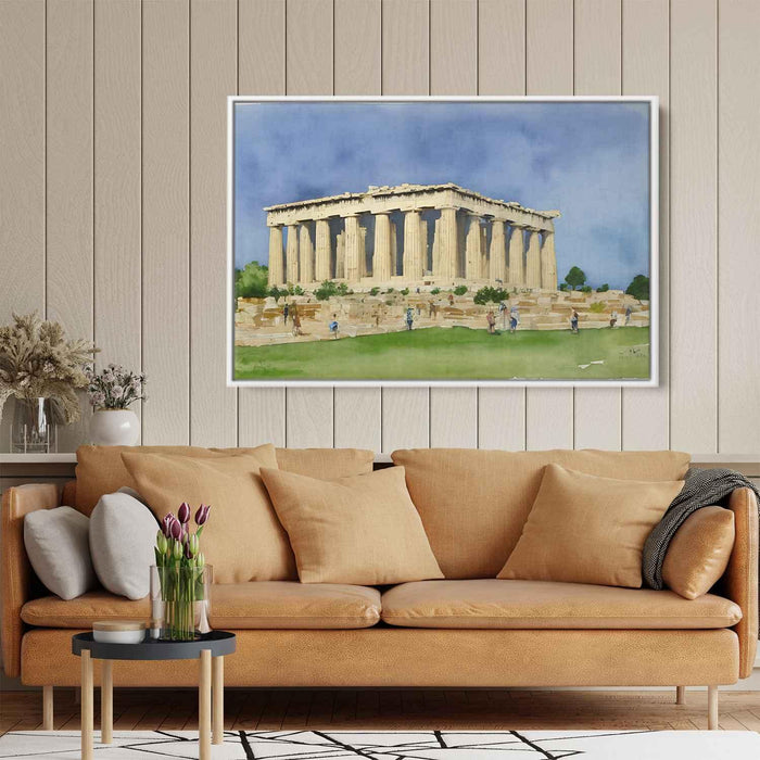 Watercolor Parthenon #111 - Kanvah