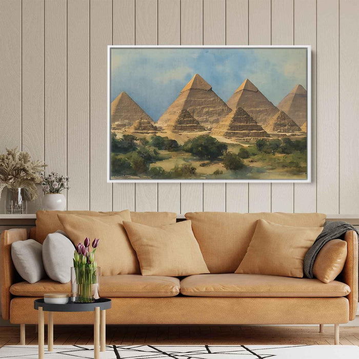Watercolor Pyramids of Giza #111 - Kanvah
