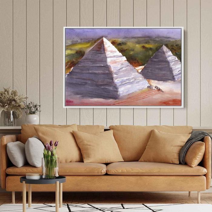 Watercolor Pyramids of Giza #118 - Kanvah