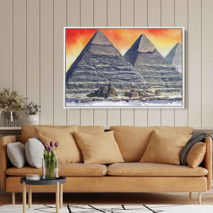 Watercolor Pyramids of Giza #127 - Kanvah