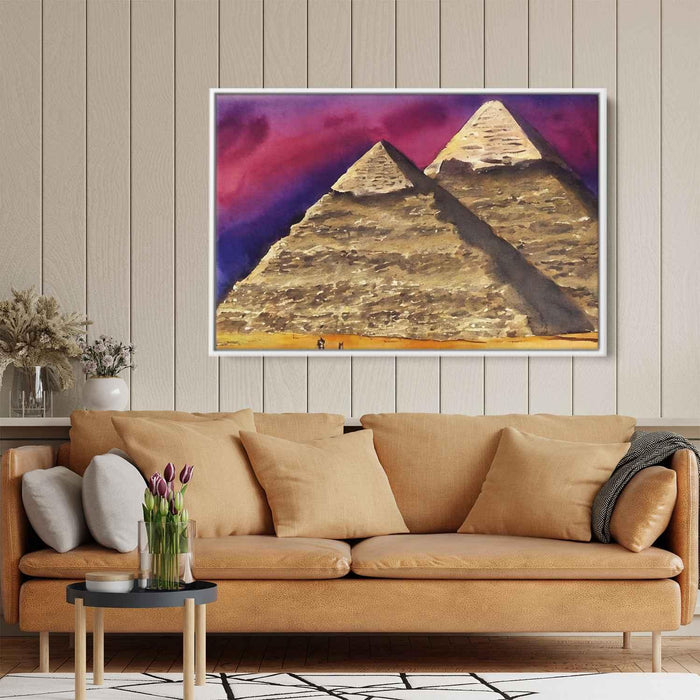 Watercolor Pyramids of Giza #128 - Kanvah