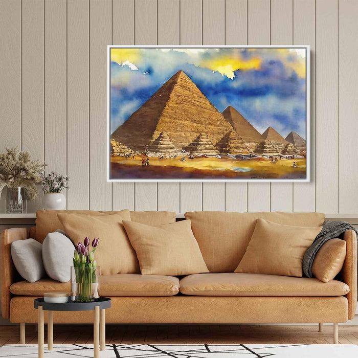 Watercolor Pyramids of Giza #133 - Kanvah