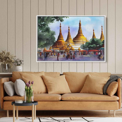 Watercolor Shwedagon Pagoda #103 - Kanvah