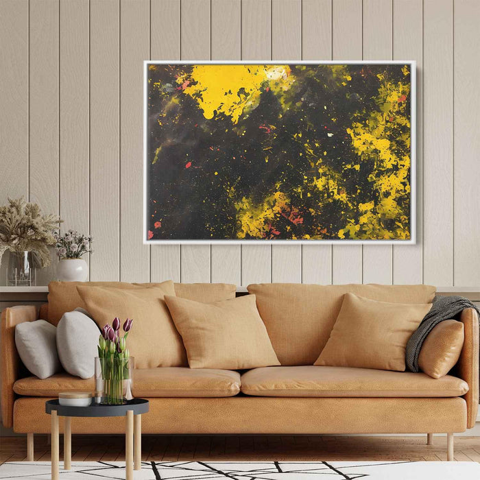 Yellow Abstract Splatter #133 - Kanvah