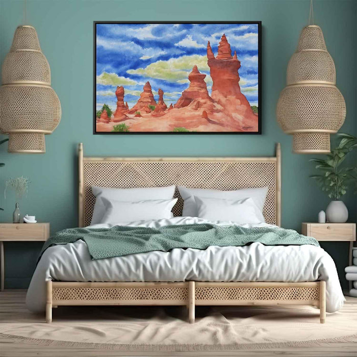 Watercolor Hoodoo formations #109 - Kanvah