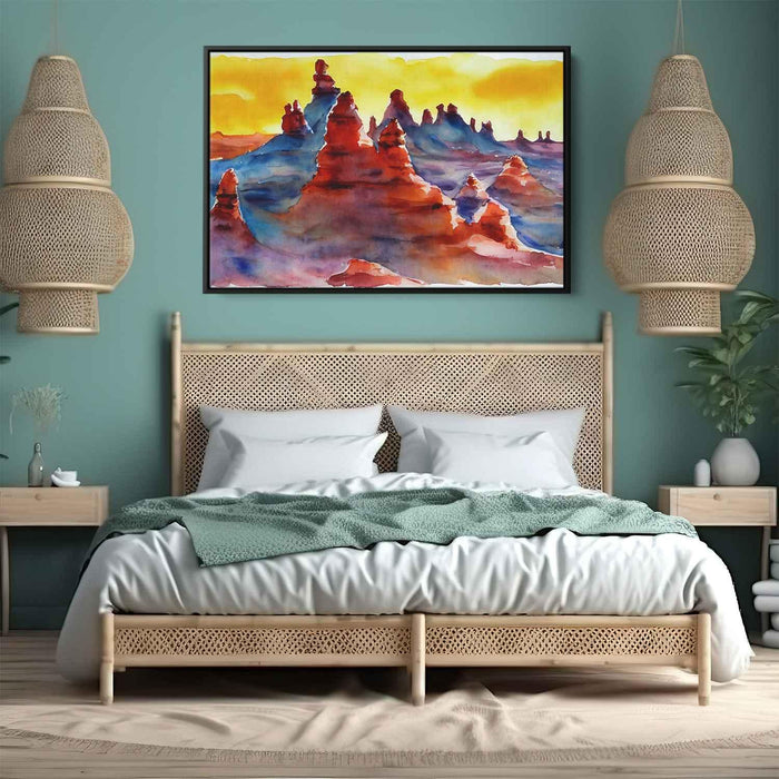 Watercolor Hoodoo formations #129 - Kanvah