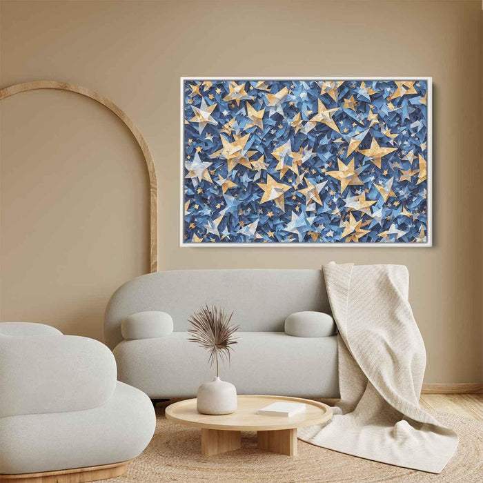 Blue Cubism Stars #104 - Kanvah