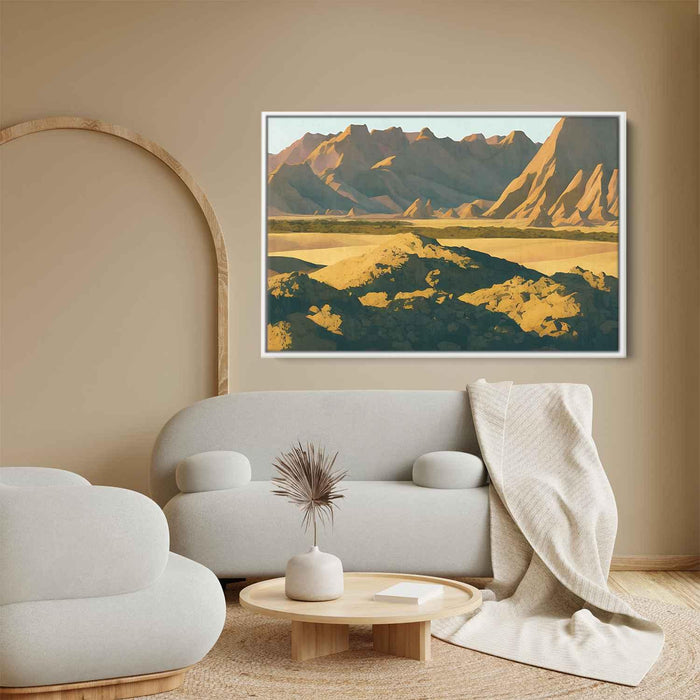 Line Art Desert Mountains #109 - Kanvah