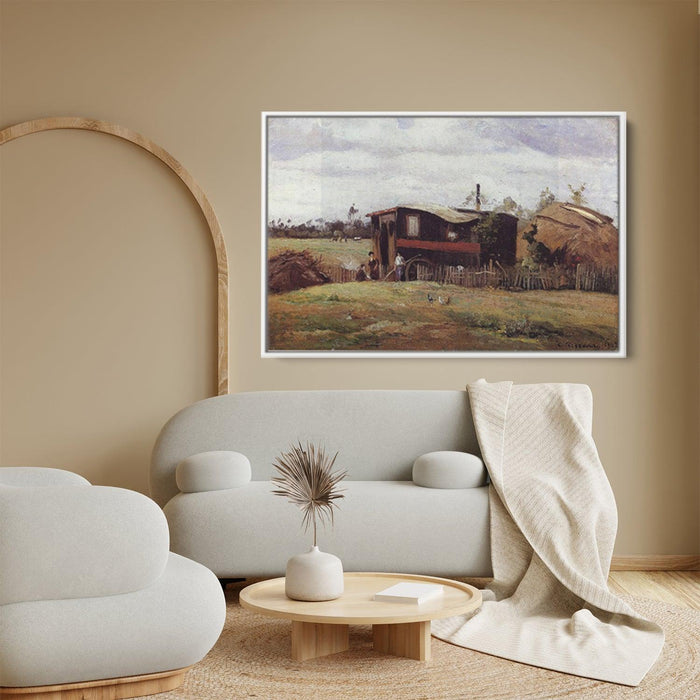 The bohemian's wagon by Camille Pissarro - Canvas Artwork