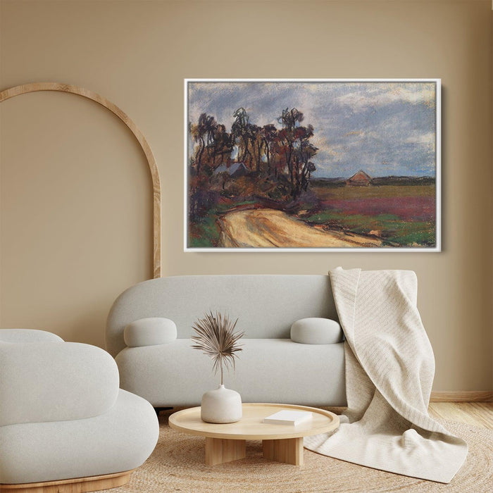The Road and the House by Claude Monet - Canvas Artwork