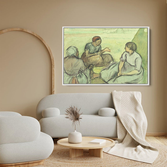 Three Peasant Women by Camille Pissarro - Canvas Artwork